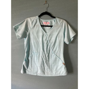 Koi by Kelly Peterson short sleeve v neck scrubs size medium